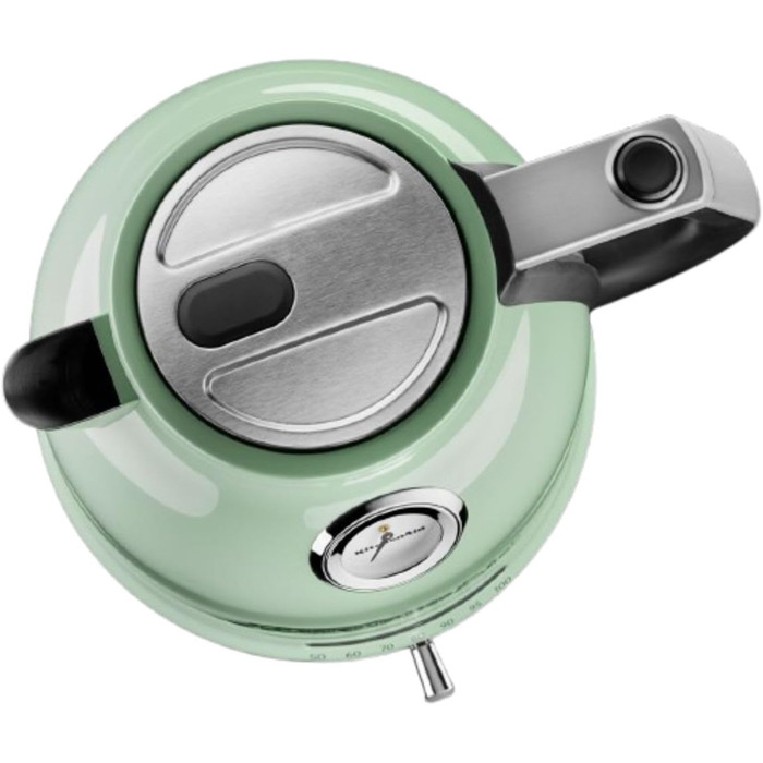 KitchenAid Kettle with Temperature Setting from 50 to 100°C | Tea Kettle with Temperature Indicator and Scale Filter 1.5L | Electric 2400 Watt | Stainless Steel | Pistachio 1.5 Liter Pistachio