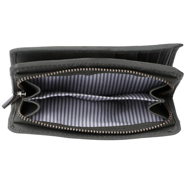 Gusti Leather Wallet - Beckett Small Purse Women's Vintage Gray Leather