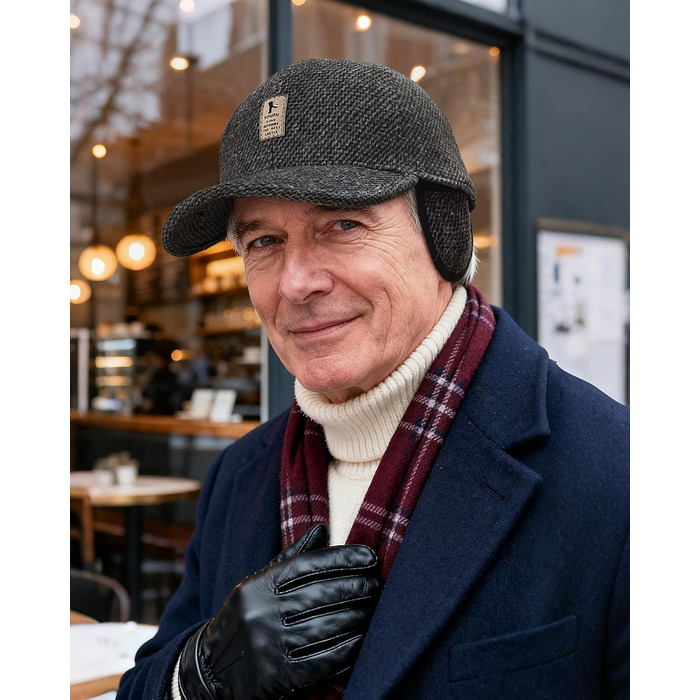 Кепка CLAPE з вушками Full Cap для чоловіків, Outdoor, спортивна кепка, стиль Old School, Dad Hat, в'язана кепка, зима/осінь/весна, універсальний розмір