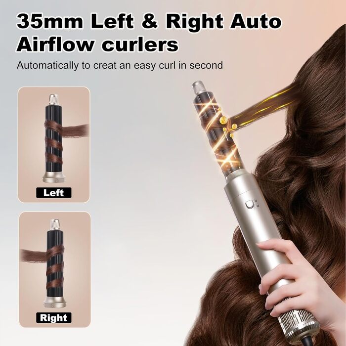 Набір для укладки волосся Souvik 6шт: щітка-фен, плойка, об'єм, сушка - срібло