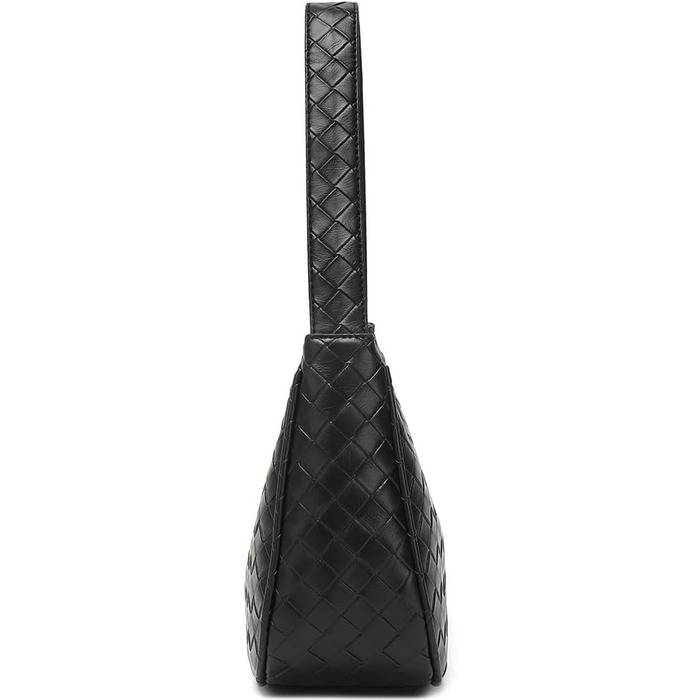 Сумка жіноча Schutertaschen Hobo мініатюрна, чорна (L) з блискавкою