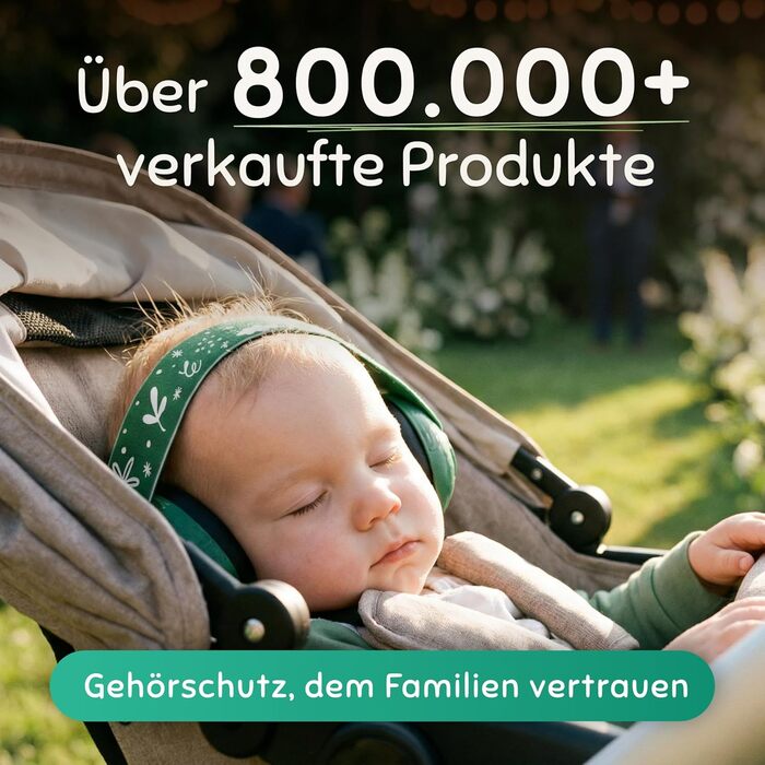 Schallwerk Mini+ - Шумоізоляційні навушники для малюків (Jungle Green)