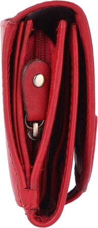 Benthill Women's Wallet Genuine Leather - Wallet with RFID Protection - Wallet with Many Card Slots - Genuine Leather Vintage Women's Wallet including Gift Box, Color: Red