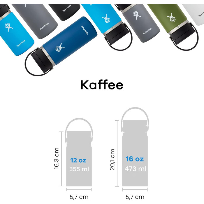 Hydro Flask 473ml Stainless Steel Travel Mug - Insulated Coffee Tumbler with Flex Sip Lid - Leakproof & Wide Mouth