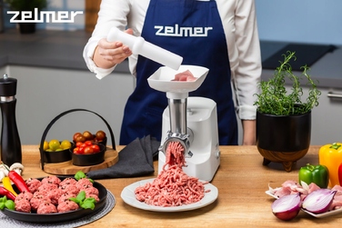 М'ясорубка Zelmer ZMM1540B, біла, 1500 Вт