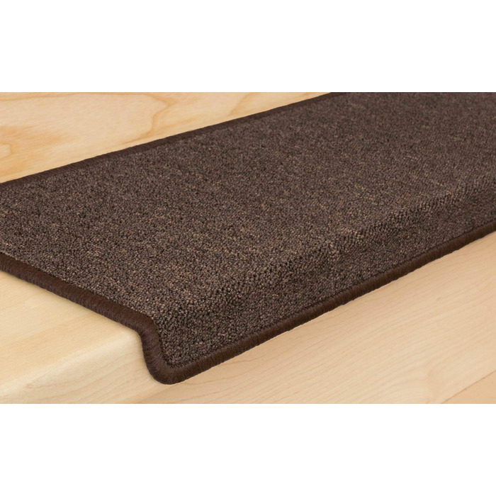 Kettelservice-Metzker Stair Treads/Step Mats in a 15-Piece Value Set, Rectangular, Coffee Brown, Coffee Brown, Rectangular, 15 Pieces