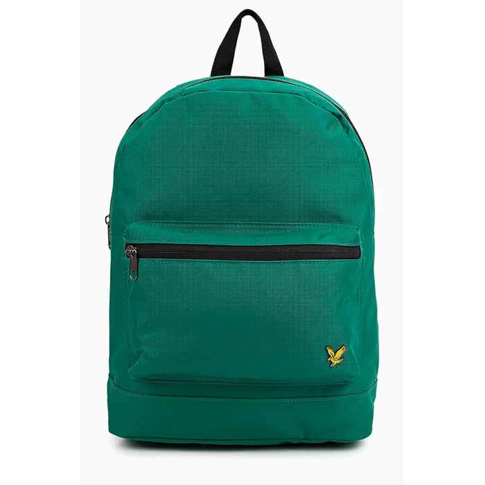 Чоловічий рюкзак Lyle & Scott 17 л, міцний матеріал, відділення для ноутбука, базовий дизайн, колір зелений