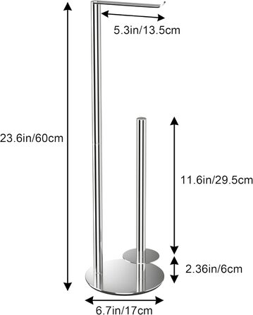 Підставка для туалетного паперу, сталева, для 3 рулонів, аксесуар для ванної кімнати