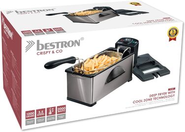Bestron Deep Fryer with Cold Zone Technology