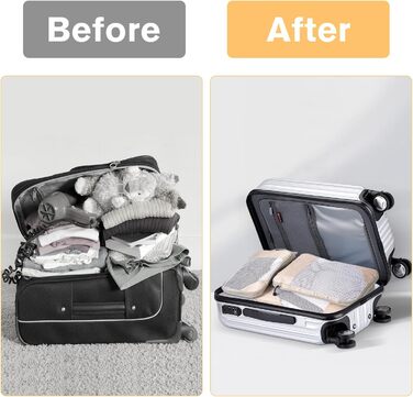 Органайзери для валізи Packing Cubes, набір 3 шт. (3 розміри) - водовідштовхуючі, для подорожей, розширювані