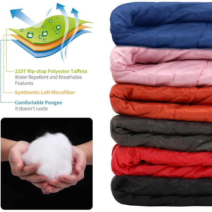 Спальний мішок 3-4 сезони Ultraleicht Mumienschлафзак [800г/1600г] для дорослих - Outdoor, кемпінг, трекінг, індор (зелений)