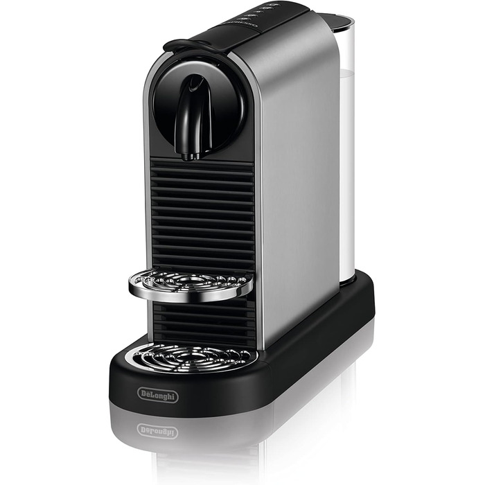 Капсульна кавомашина Nespresso De'Longhi CitiZ Platinum EN220.T, 4 розміри чашок, 19 бар, 1260 Вт, титановий колір