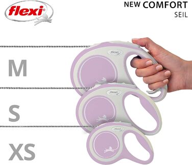 Рулетка вимірювальна Flexi Comfort S, 5 м, рожева