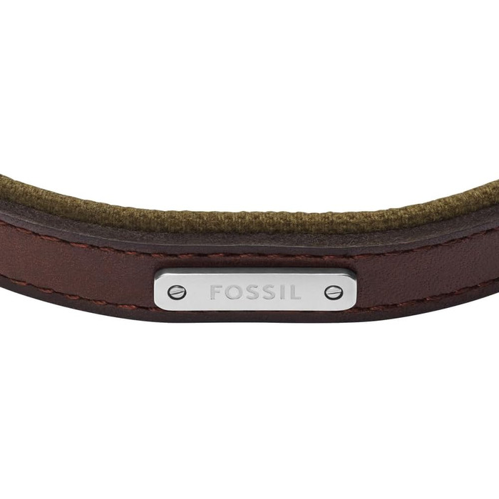 Чоловічий шкіряний ремінець Fossil з пряжкою (Горіхово-коричневий)