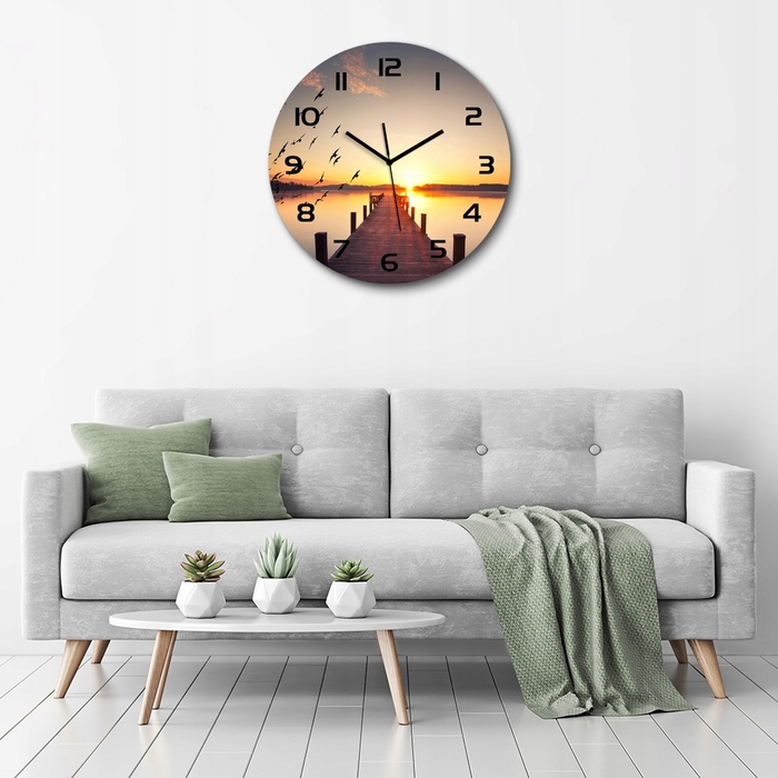 Настінний годинник Tulup багатоколірний, 60 см