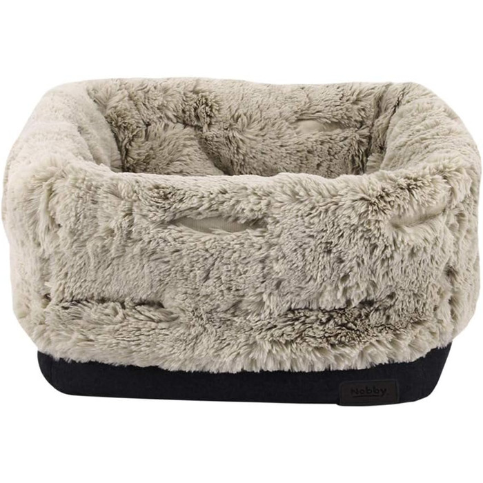 Ліжко-сумка Nobby Enda, чорний/бежевий, 45 x 45 x 40/20 см, 1 шт.