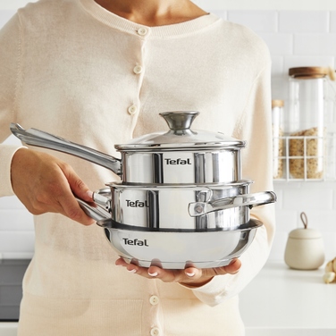 Каструля з кришкою TEFAL Minis H8743155, 14 см, нержавіюча сталь, для індукційних плит