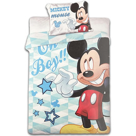 Дитяча постільна білизна Disney Mickey Mouse, 100x135 см, 100% бавовна (M05)