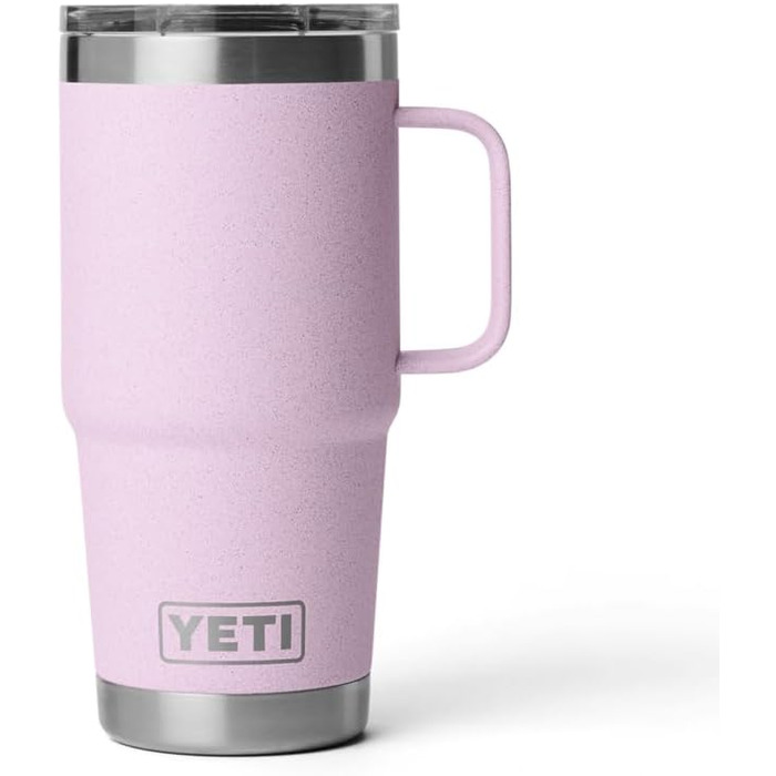 Термокружка YETI Rambler 20oz (591мл) з нержавіючої сталі, з кришкою Stronghold, колір Cherry Blossom