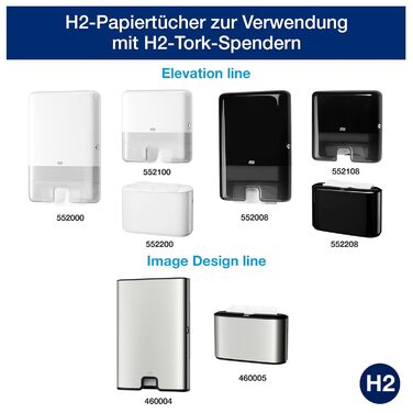 Tork Xpress Table Dispenser for Multifold Paper Towels 552200, Elevation Design - H2 Table Paper Towel Dispenser for Folded Towels, single-sheet dispensing, compact design, white, 21.8 x 32.3 x 11.6 cm (Black, Bundle with Paper Towels 20 x 237 Paper)