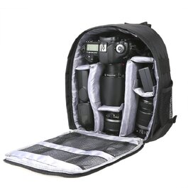 Багатофункціональна сумка-чохол для цифрових та DSLR камер, вологостійка та повітропроникна, сіра