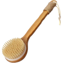 Bath and body brushes for women, boar bristles, long handle, bath brushes, shower brushes, back scrubbers for men
