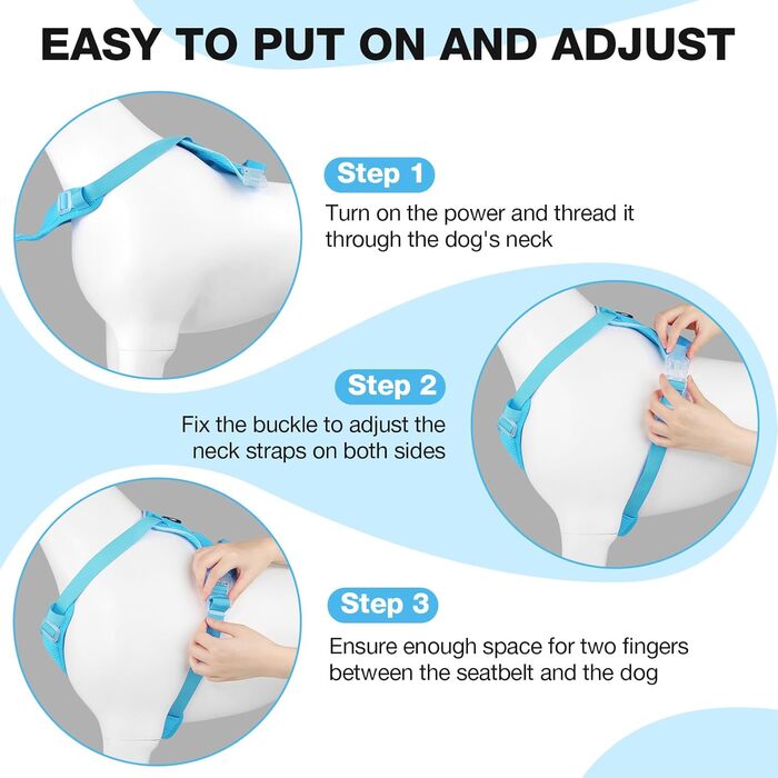 Світлодіодна шлейка для собак з підсвічуванням LED, перезаряджувана, для малих, середніх та великих собак, світловідбиваюча, регульована, XL (Чорний, Medium)