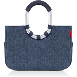 Сумка Reisenthel Loopshopper M темно-синя, візерунок ялинка