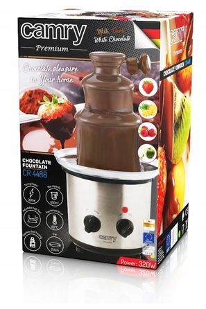 Домашній шоколадний фонтан на 3 яруси для fondue, 320 Вт