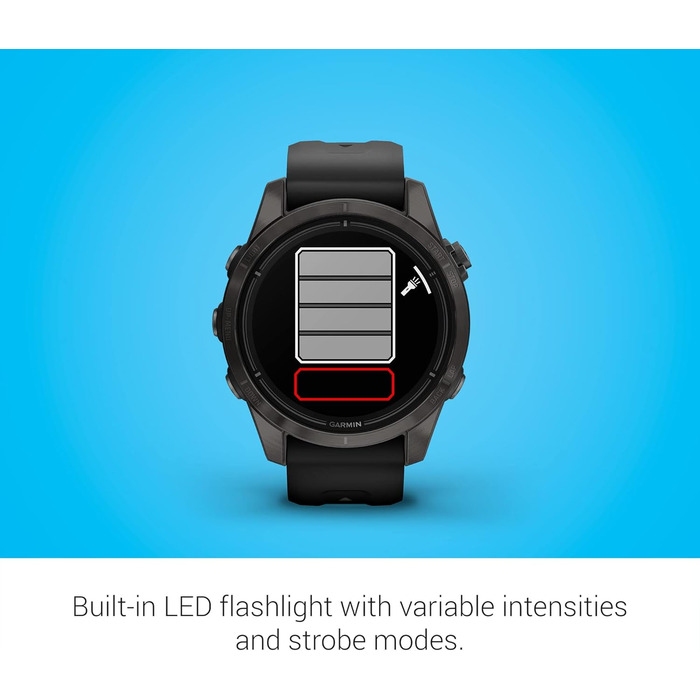 Розумний годинник Garmin epix Pro (Gen 2) Sapphire Edition 51 мм: високопродуктивний, з ліхтариком та просунутою технологією тренувань