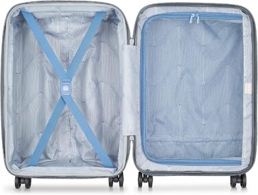 Набір валіз DELSEY PARIS Comete 3.0 (20/24/28) сірий (Графіт/Природний колір), жорсткий корпус, розширюваний, на спін-колесах