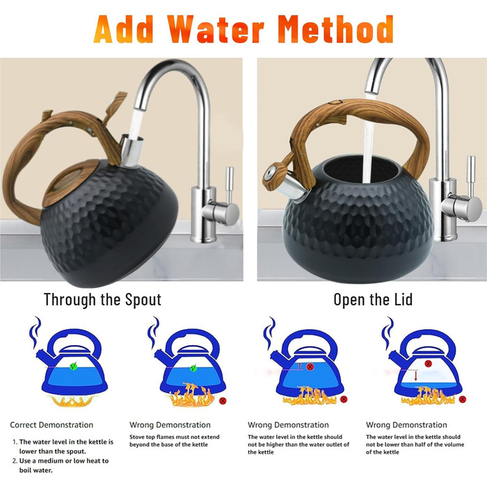 Чайник-свисток Teekessel з нержавіючої сталі, для всіх типів плит