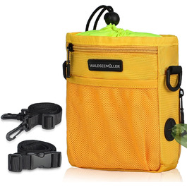 Сумка для корму для собак Waldseemüller, тренувальна сумка для домашніх тварин, підходить для собак маленьких та великих порід, з диспенсером для пакетів для екскрементів, карабіном, регульованим поясним ременем та плечовим ременем