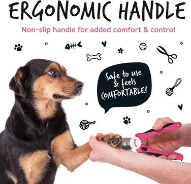 Триммер для собак та котів Bugalugs з захистом та пилочкою. Підходить для собак, котів, цуценят та кошенят. Розмір S-M