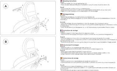 Тримач для планшета в авто на підголівник, сумісний з Volvo XC90, XC60, V90, V60, S90, S60 (2017+), підходить для планшетів 4,7-13'', iPad Pro, Air, Mini