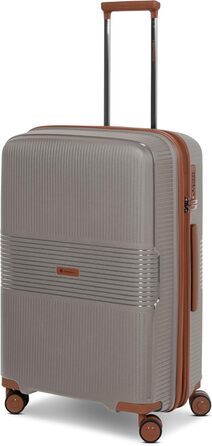 Набір валіз Eco Edition 3-в-1: міцні, розширювані, з TSA-замком | Розміри: M (67 см) | Для жінок та чоловіків (колір капучино)