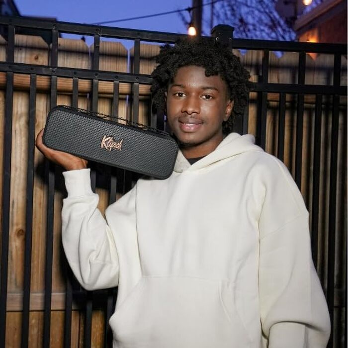 Портативна Bluetooth колонка Klipsch Detroit: Водонепроникна (IP67), 20 годин, Чорна
