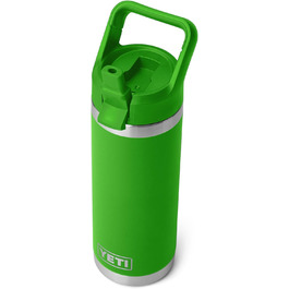 YETI Rambler C Straw Bottle, Stainless Steel Vacuum Insulated Bottle with Straw Cap, 18 oz (532 ml) (Canopy Green)