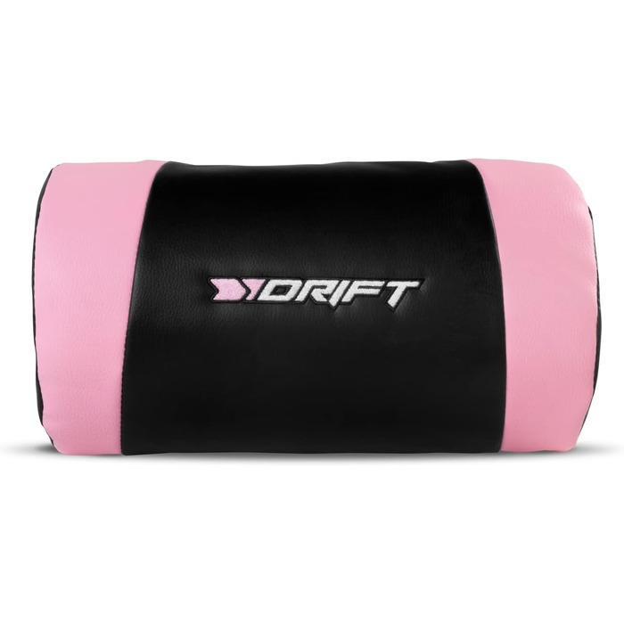 Ігрове крісло DRIFT DR175PINK, екошкіра, 2D-підлокітники, клас 4, рожево-чорне
