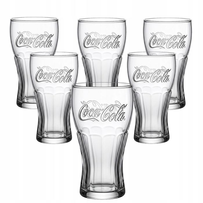 Набір склянок для напоїв Coca-Cola, 300 мл, 6 шт.