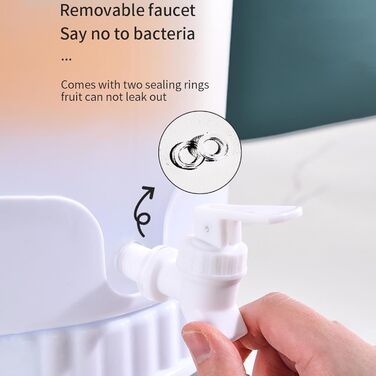 Refrigerator juice dispenser, refrigerator, drinks, liquid, beverage, container, leak-proof, juice, tea, water holder, pitcher for wine, lemonade, party, gatherings