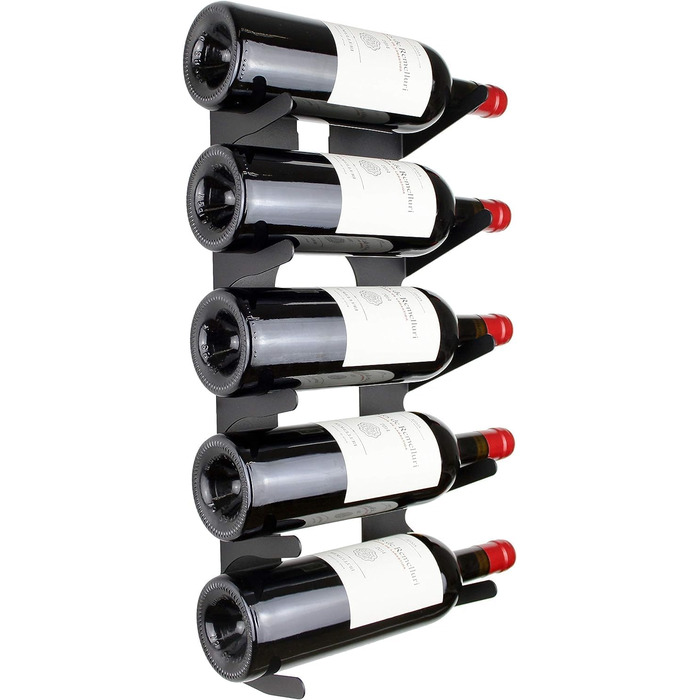Steel wine rack for all types of wine, with wall mount and decorative molding. (2 x White)