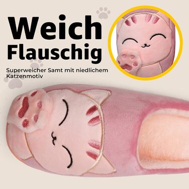 Тапочки зимові Mishansha з жорсткою підошвою - теплі, зручні, м'які, унісекс, для дорослих (37/38 EU, червоні)