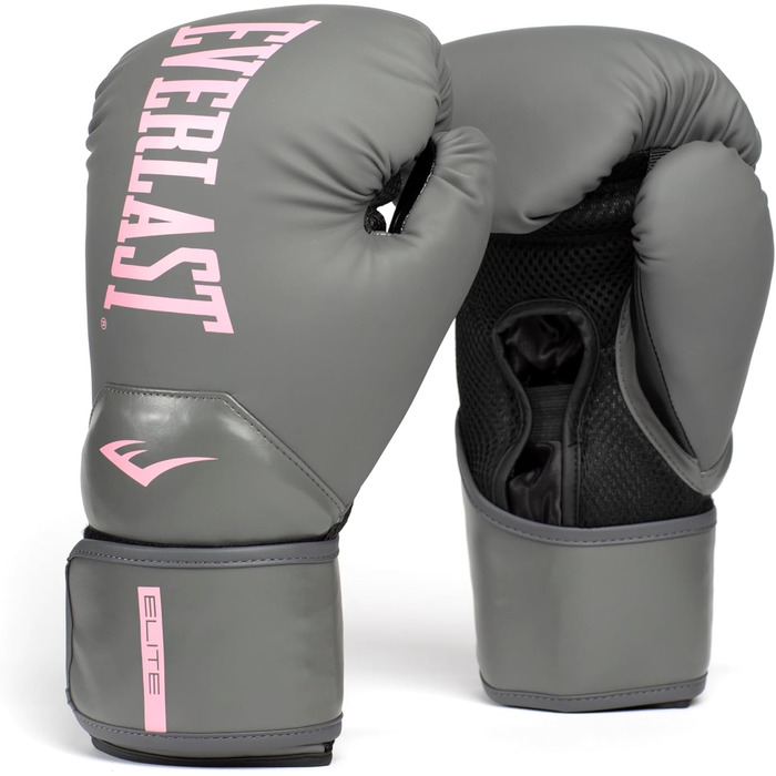 Боксерські рукавички Everlast Elite Prostyle для жінок (12oz, сірий/рожевий)