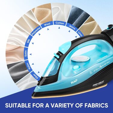 Пароочисник ZStarlite Powersteam Ultra: бездротовий, 2400W, керамічна підошва, антикальк, безперервний пар, вертикальне прасування, самоочищення, 320мл, блакитний