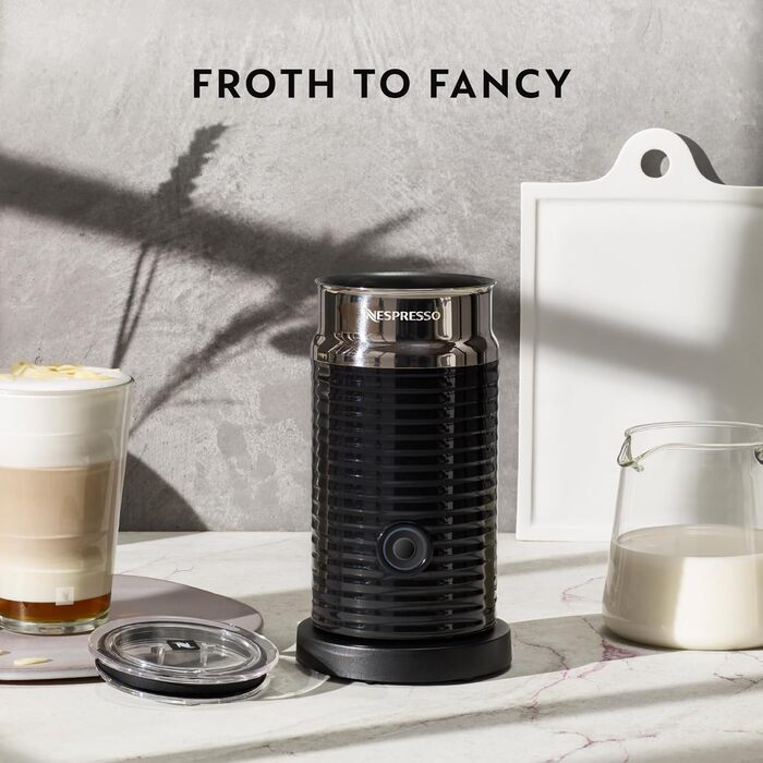 Nespresso Aeroccino 3 - електричний спінювач молока, чорний (120 мл піни, 240 мл гарячого молока)