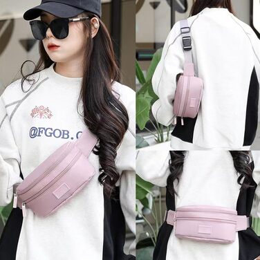 Поясна сумка на пояс для жінок та чоловіків, спортивна, водовідштовхувальна, для бігу (фіолетовий)