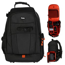 Рюкзак для фотоапарата Rollei Fotoliner Ocean M: з перероблених PET-пляшок, з дощем.і, ручної поклажі, чорний