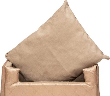 Автокрісло для собак та котів | Чорний велюр | Розміри M (47x40 см)