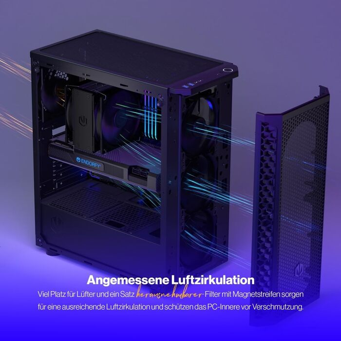 Корпус для ПК Endorfy Signum 300 Solid з Mesh-панеллю, 1 вентилятор PWM, фільтри проти пилу, ATX, EY2A003